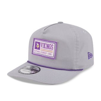 Men's New Era Gray Minnesota Vikings Patch 19TWENTY Adjustable Hat