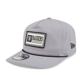 Men's New Era Gray Las Vegas Raiders Patch 19TWENTY Adjustable Hat