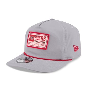 Men's New Era Gray San Francisco 49ers Patch 19TWENTY Adjustable Hat