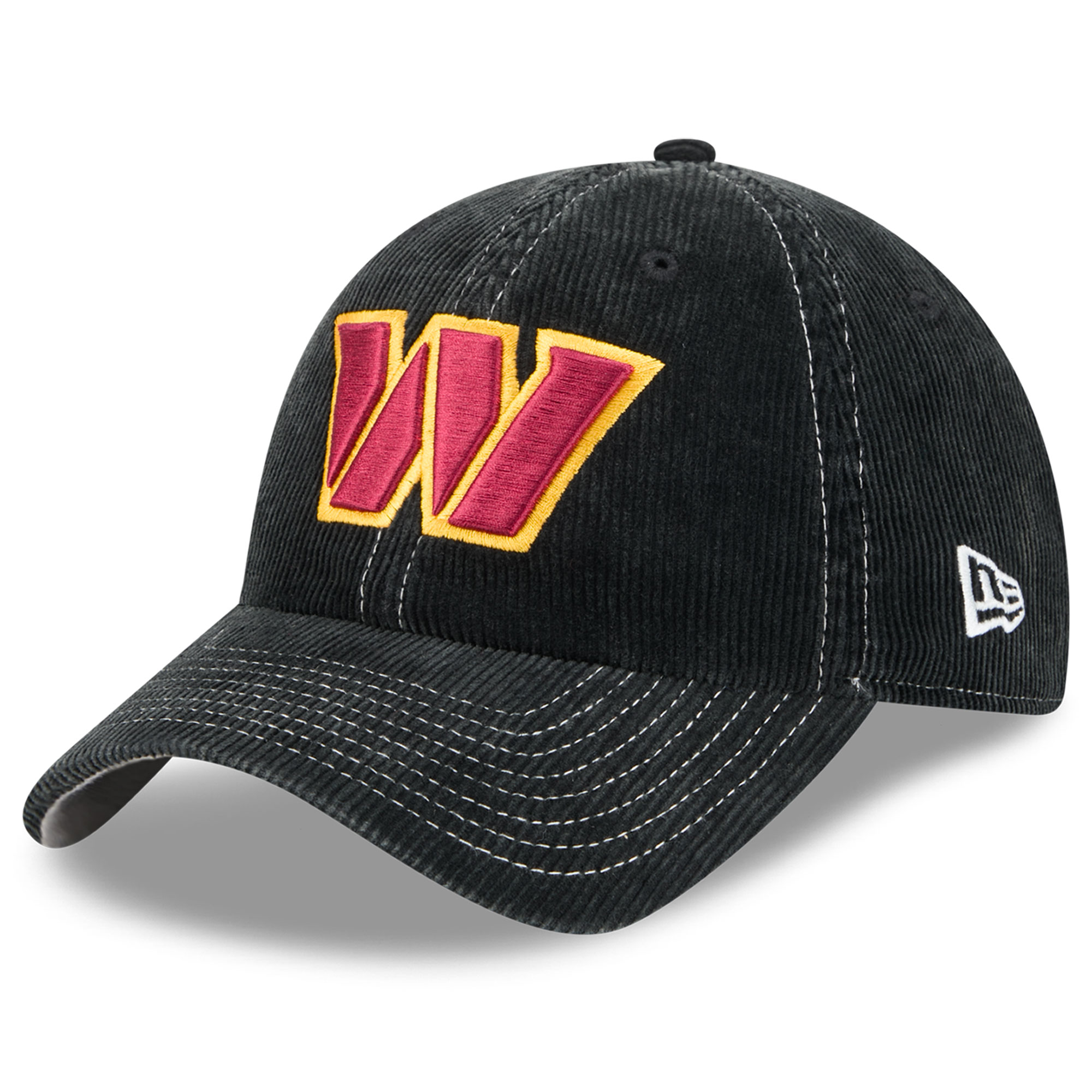 Men's New Era Black Washington Commanders Corduroy Casual Classic Adjustable Hat