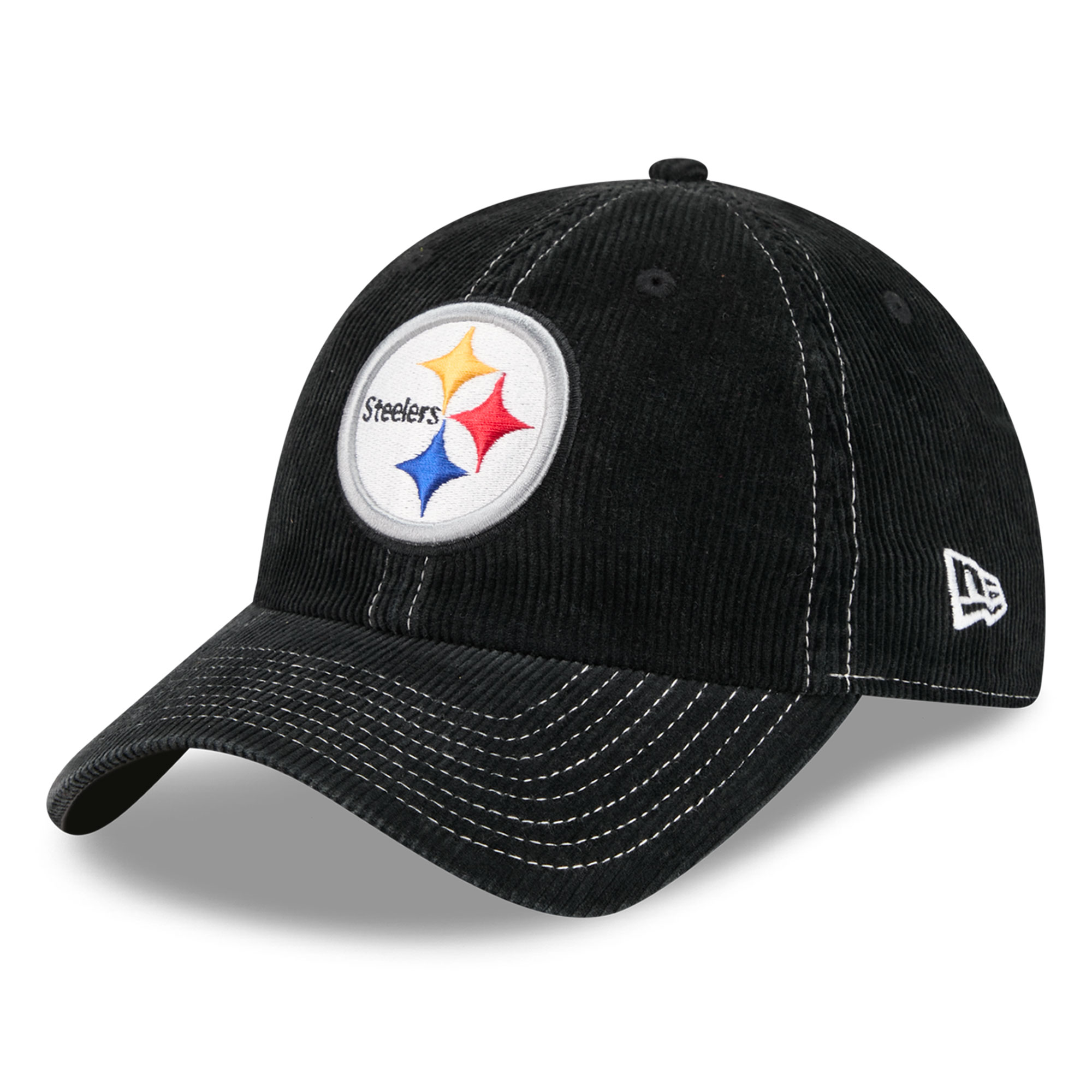 Men’s New Era Black Pittsburgh Steelers Corduroy Casual Classic Adjustable Hat Men’s New Era Black Pittsburgh Steelers Corduroy Casual Classic Adjustable Hat