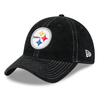 Men's New Era Black Pittsburgh Steelers Corduroy Casual Classic Adjustable Hat