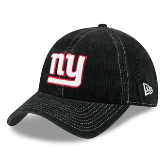 Men's New Era Black New York Giants Corduroy Casual Classic Adjustable Hat