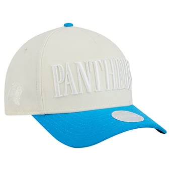 Women's New Era Cream/Blue Carolina Panthers Tonal A-Frame 9FORTY Adjustable Hat