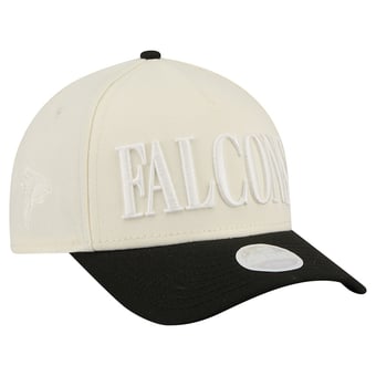 Women's New Era Cream/Black Atlanta Falcons Tonal A-Frame 9FORTY Adjustable Hat