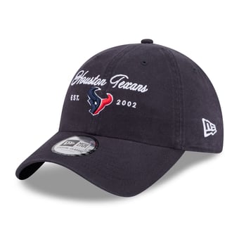 Women's New Era Navy Houston Texans Script Casual Classic Adjustable Hat