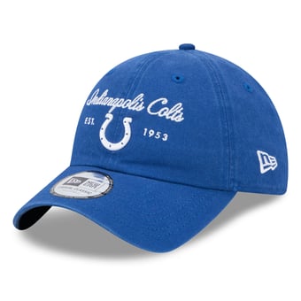 Women's New Era Royal Indianapolis Colts Script Casual Classic Adjustable Hat