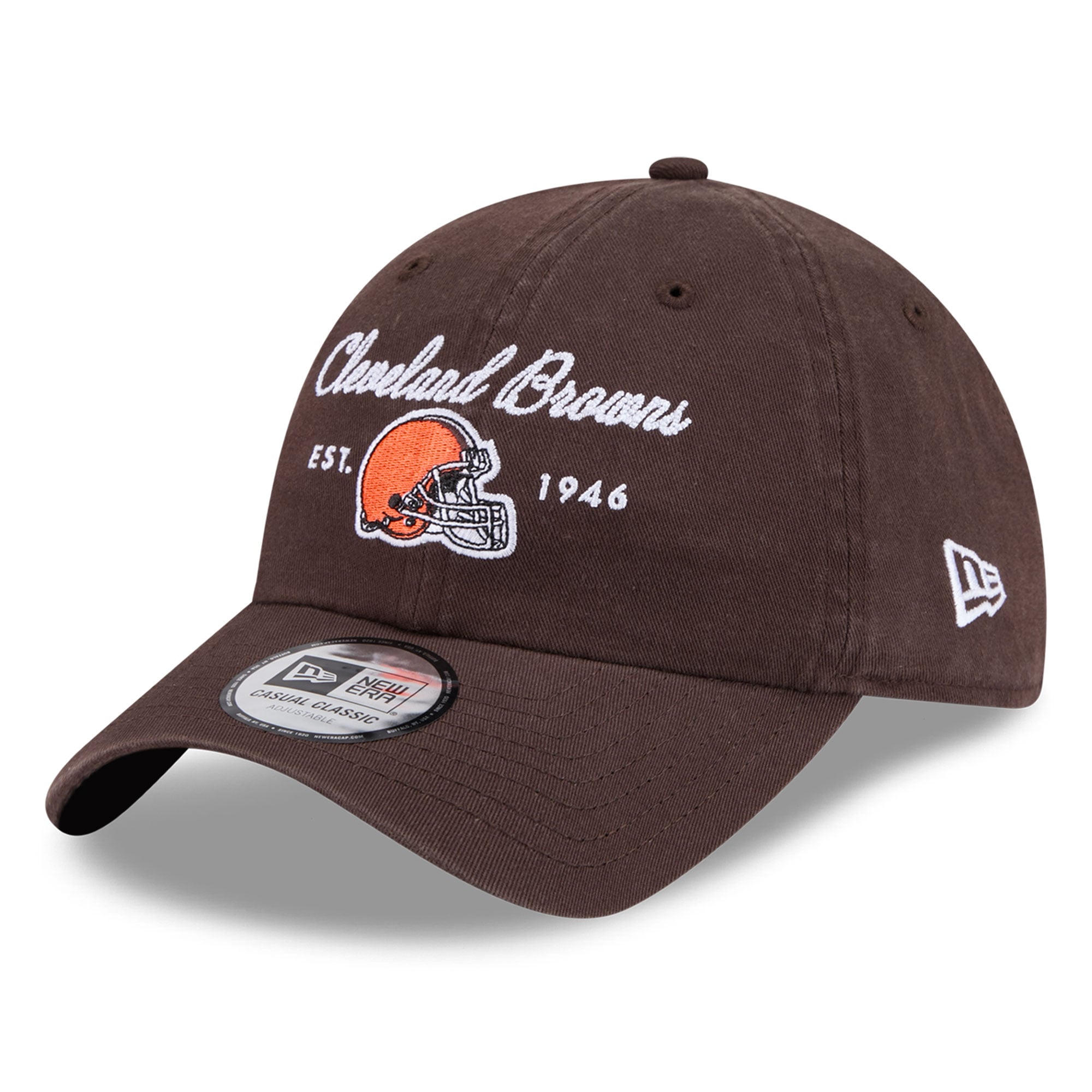 Women's New Era Brown Cleveland Browns Script Casual Classic Adjustable Hat