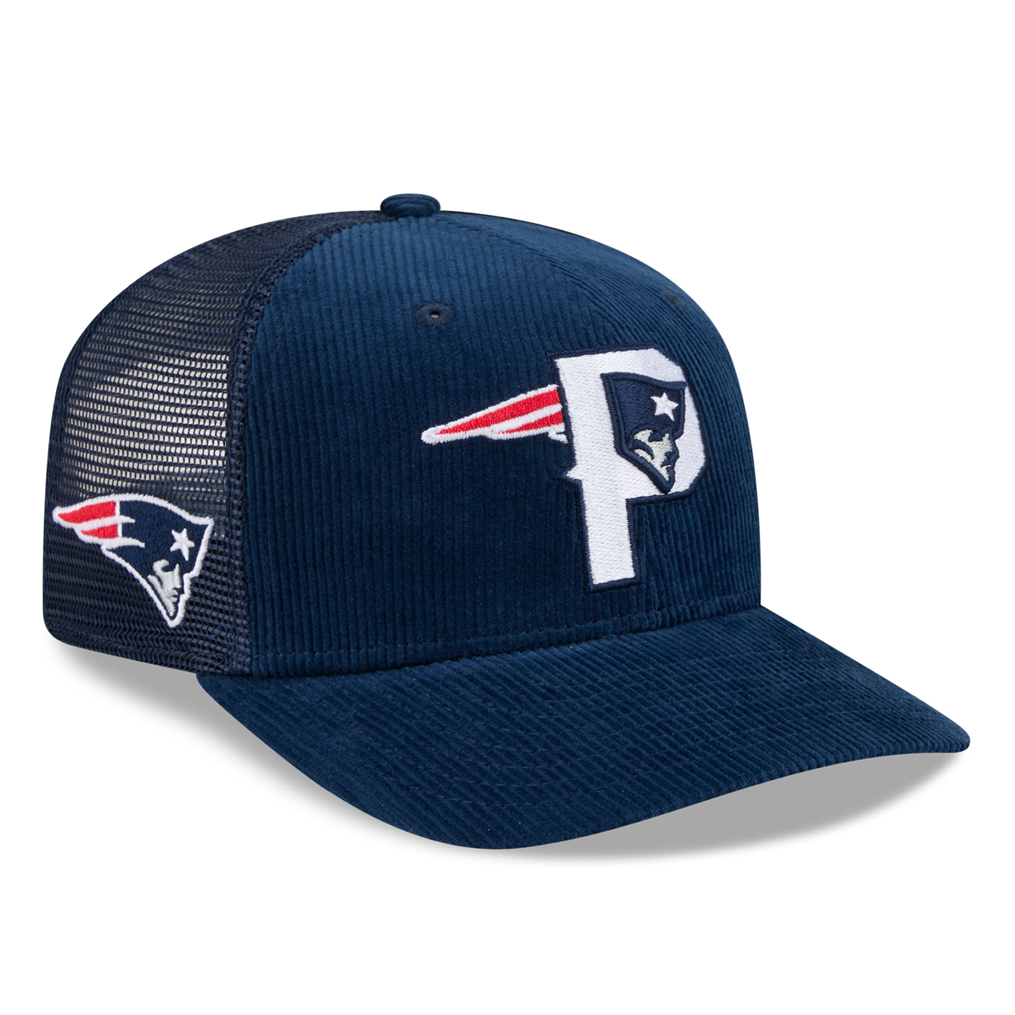 Men's New Era Navy New England Patriots Deceptor 9SEVENTY Adjustable Hat