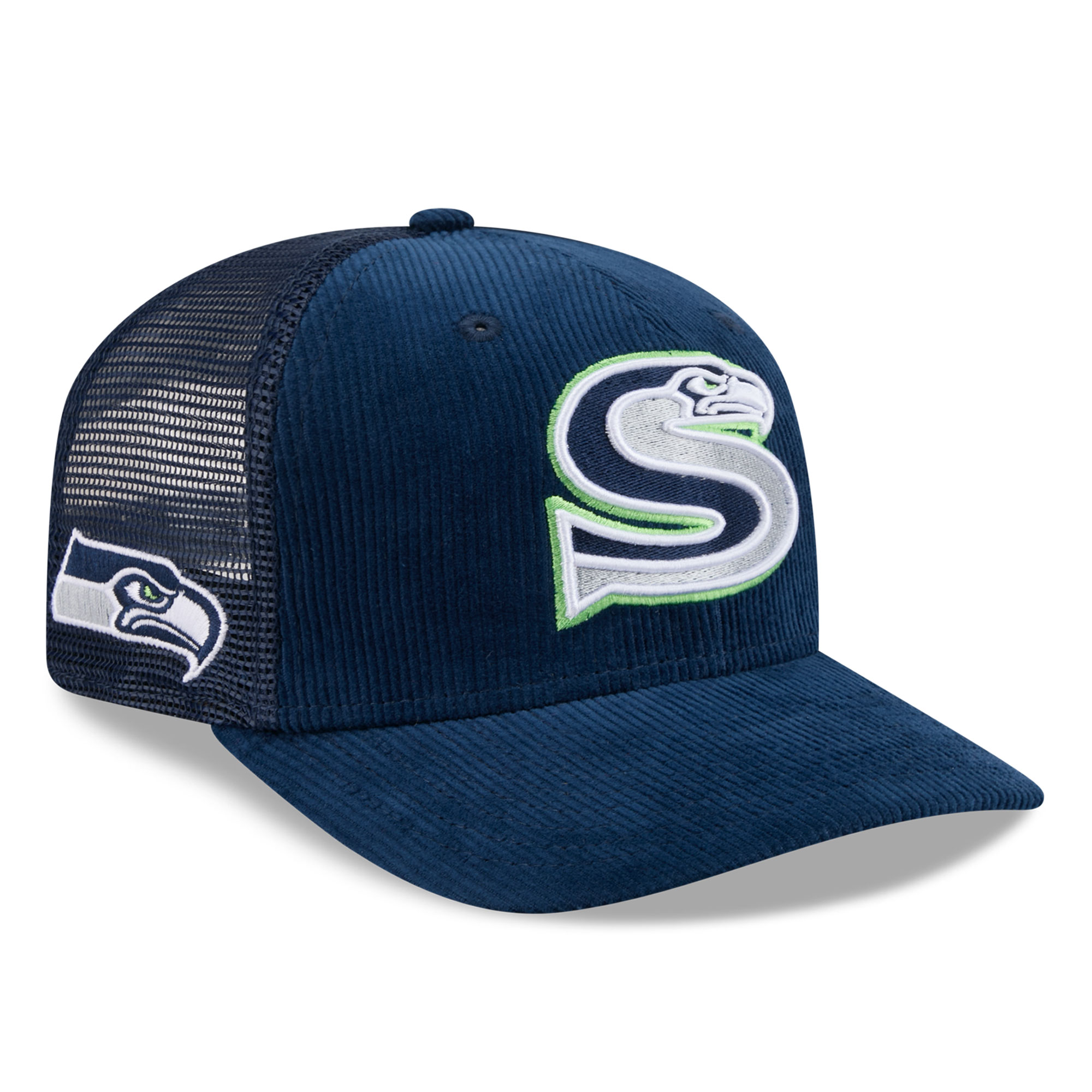 Men's New Era College Navy Seattle Seahawks Deceptor 9SEVENTY Adjustable Hat