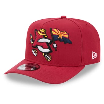 Men's New Era Cardinal Arizona Cardinals Cartoon A-Frame 9FIFTY Snapback