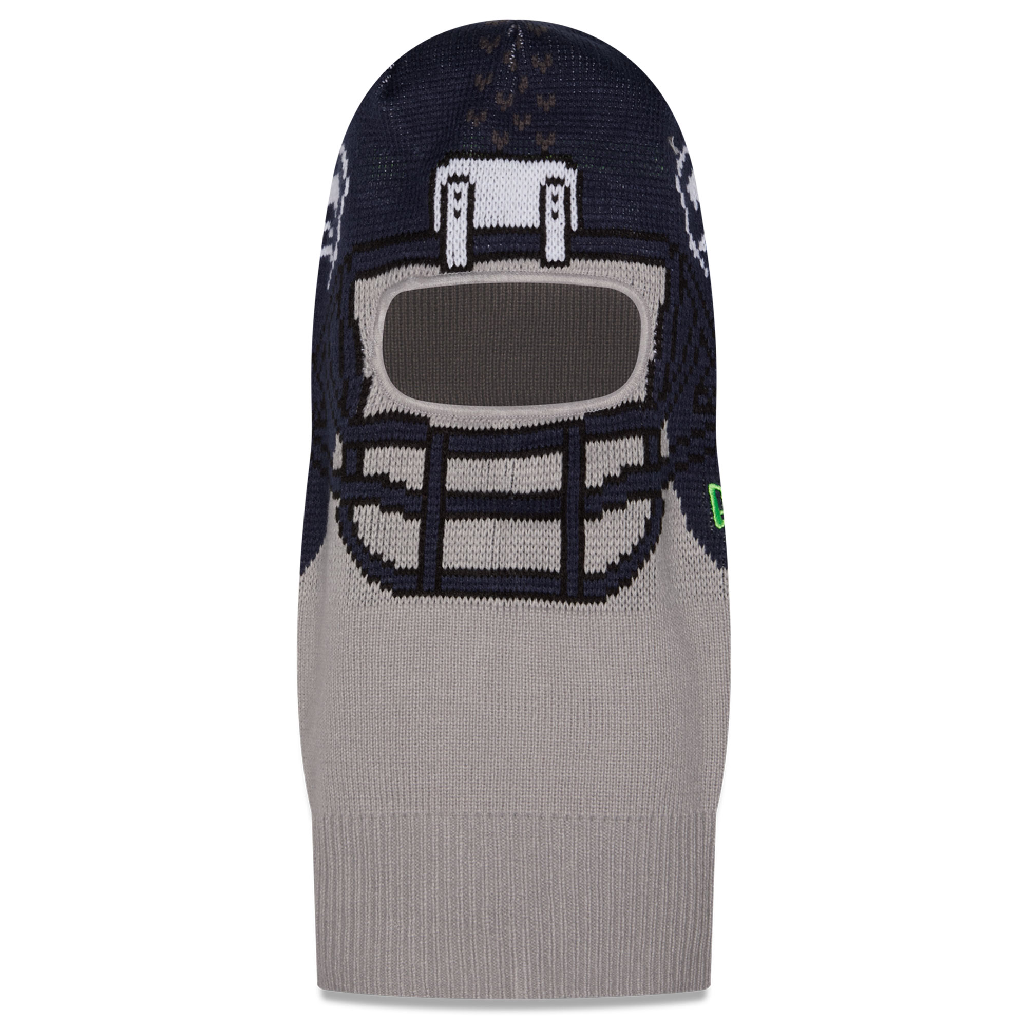 Men's New Era Gray Seattle Seahawks Helmet Knit Balaclava