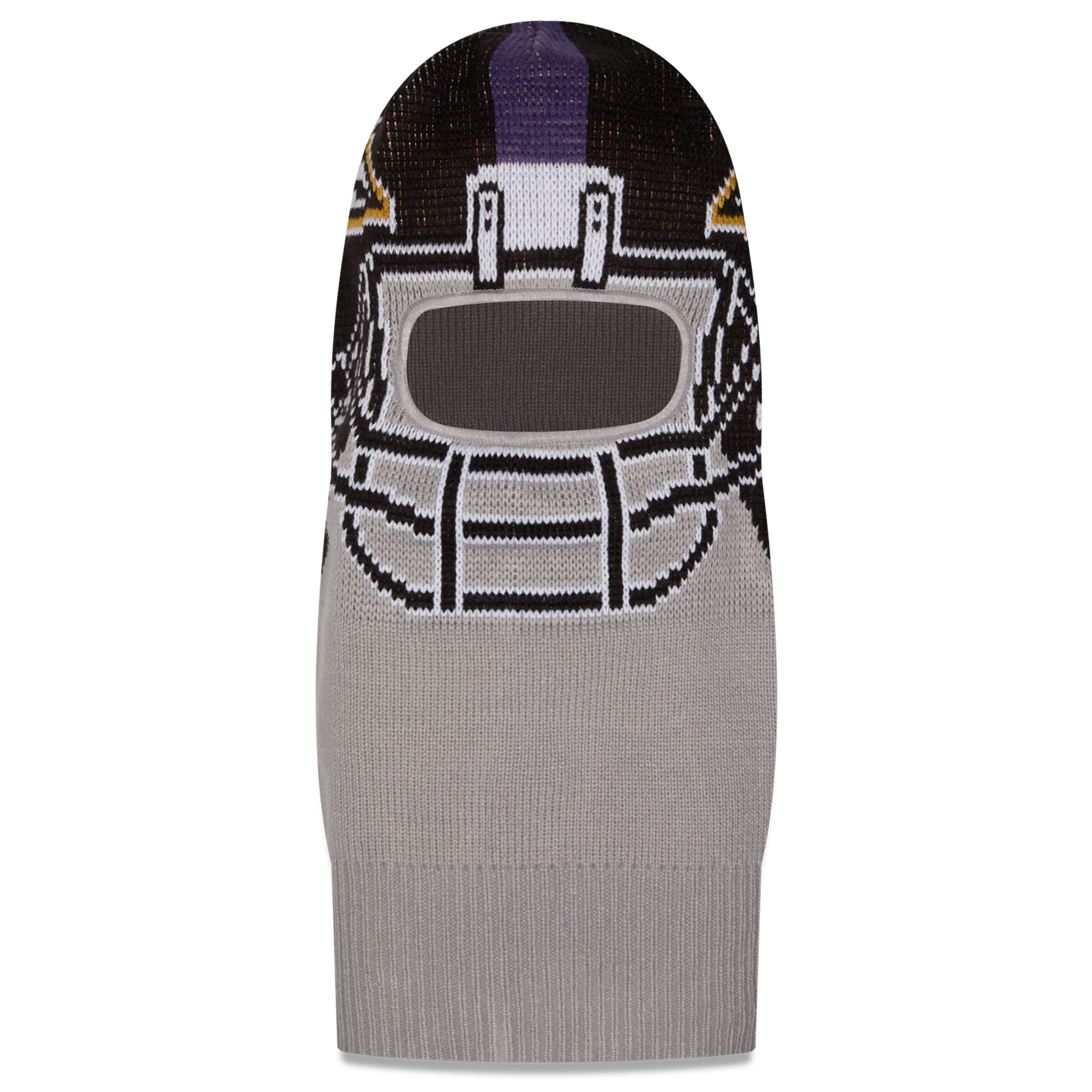 Men's New Era Gray Baltimore Ravens Helmet Knit Balaclava