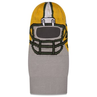 Men's New Era Gray Green Bay Packers Helmet Knit Balaclava