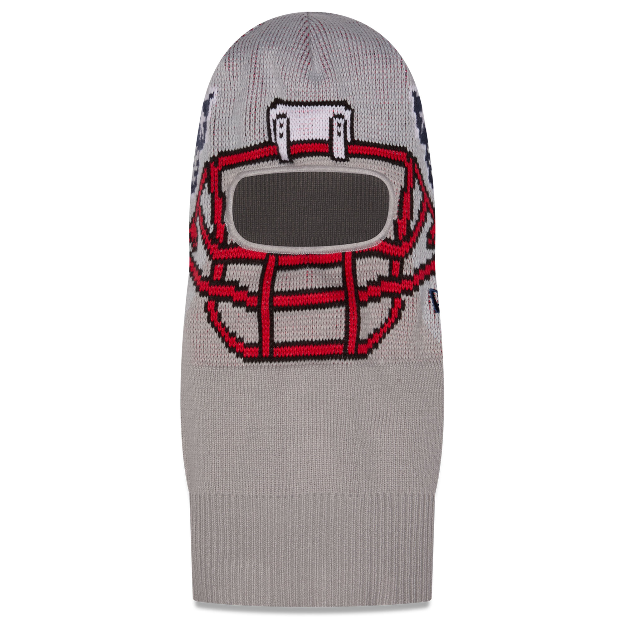 Men's New Era Gray New England Patriots Helmet Knit Balaclava