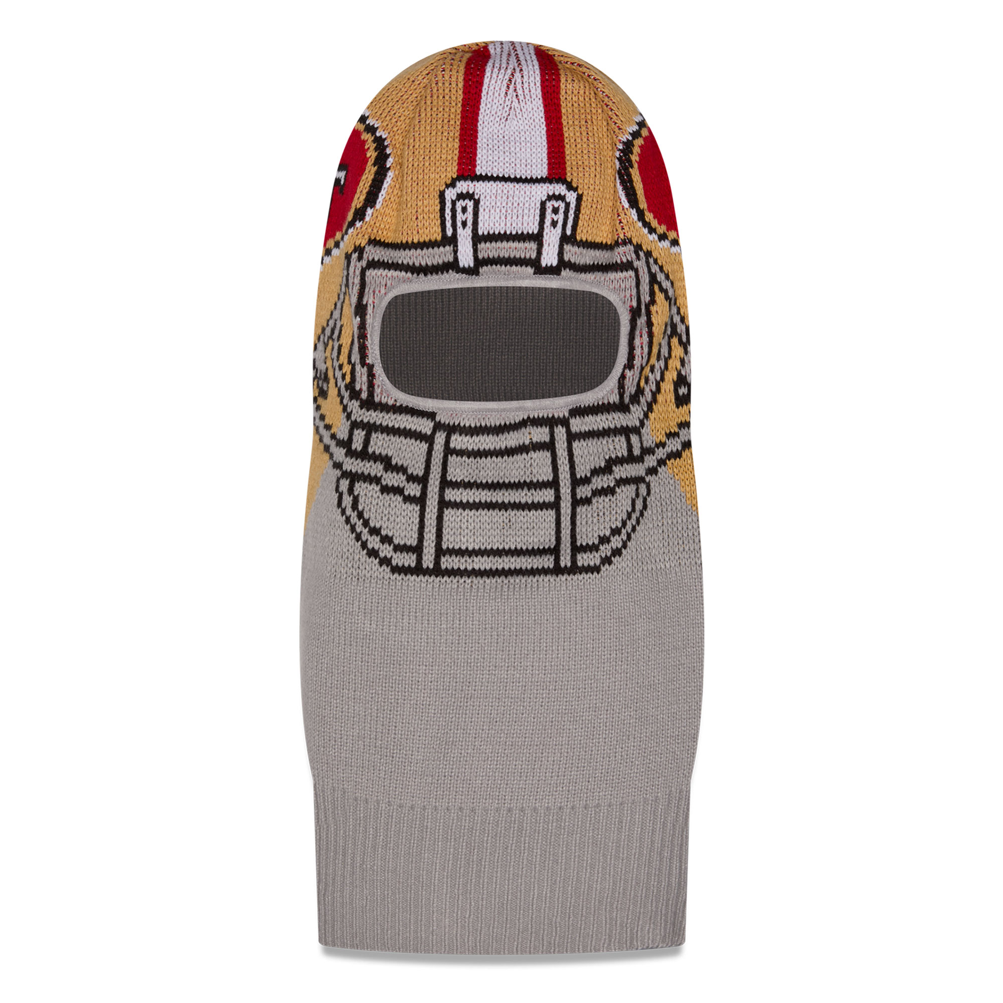 Men's New Era Gray San Francisco 49ers Helmet Knit Balaclava