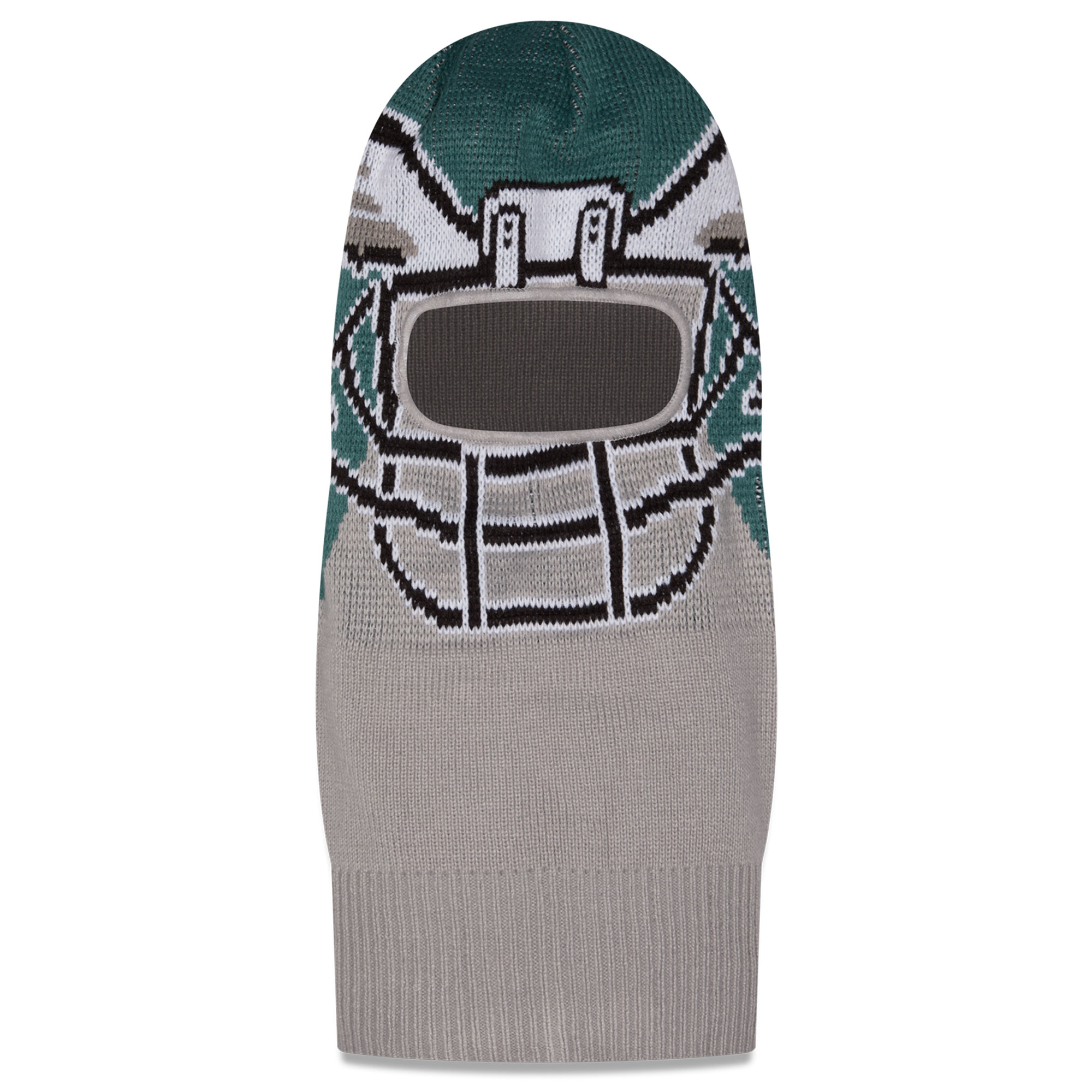 Men's New Era Gray Philadelphia Eagles Helmet Knit Balaclava