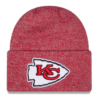 Men's New Era Red Kansas City Chiefs Marled Cuffed Knit Hat