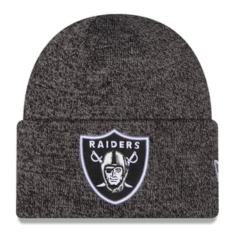 Men's New Era Black Las Vegas Raiders Marled Cuffed Knit Hat