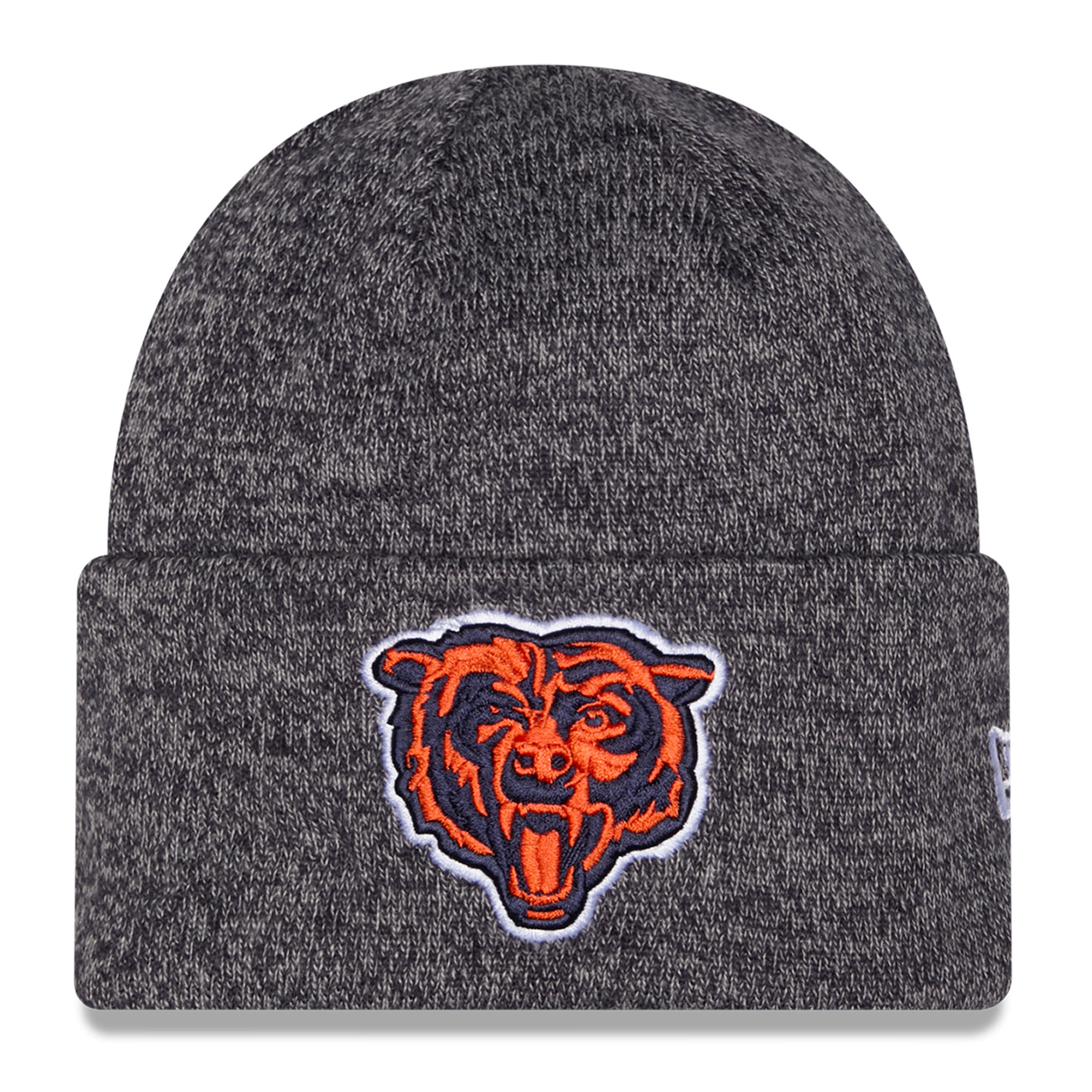 Men's New Era Charcoal Chicago Bears Marled Cuffed Knit Hat