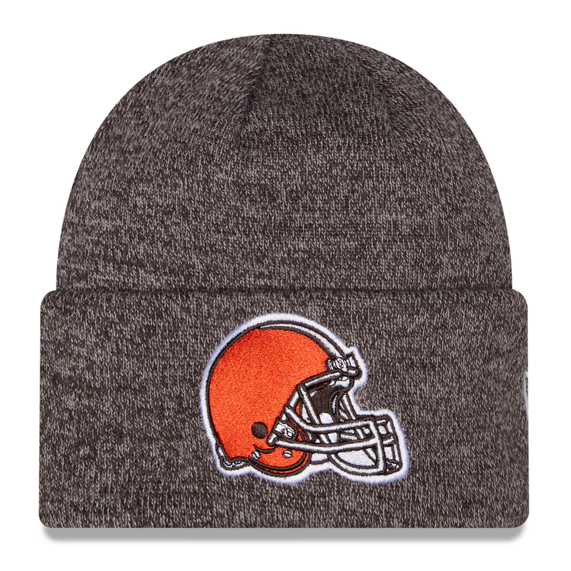 Men's New Era Brown Cleveland Browns Marled Cuffed Knit Hat