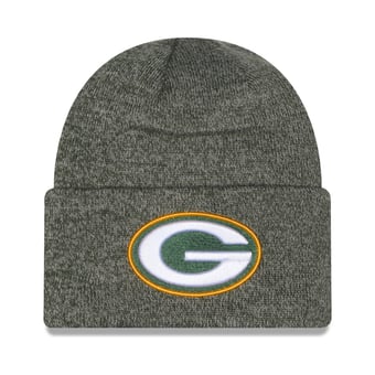 Men's New Era Green Green Bay Packers Marled Cuffed Knit Hat