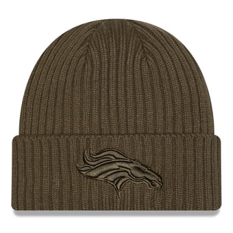Men's New Era  Olive Denver Broncos Color Pack Cuffed Knit Hat