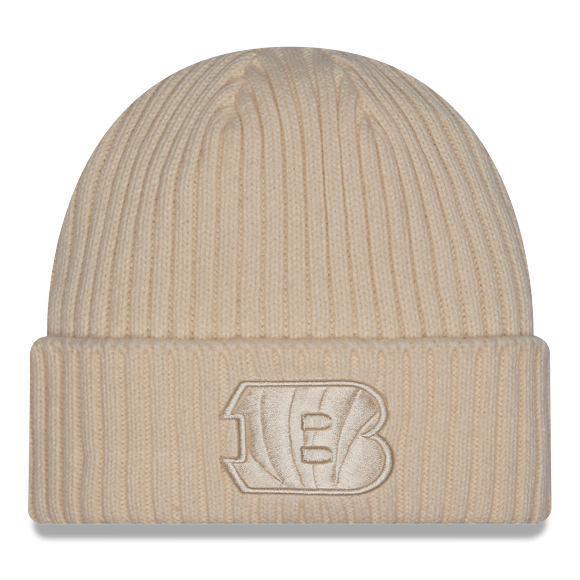Men's New Era  Cream Cincinnati Bengals Color Pack Cuffed Knit Hat