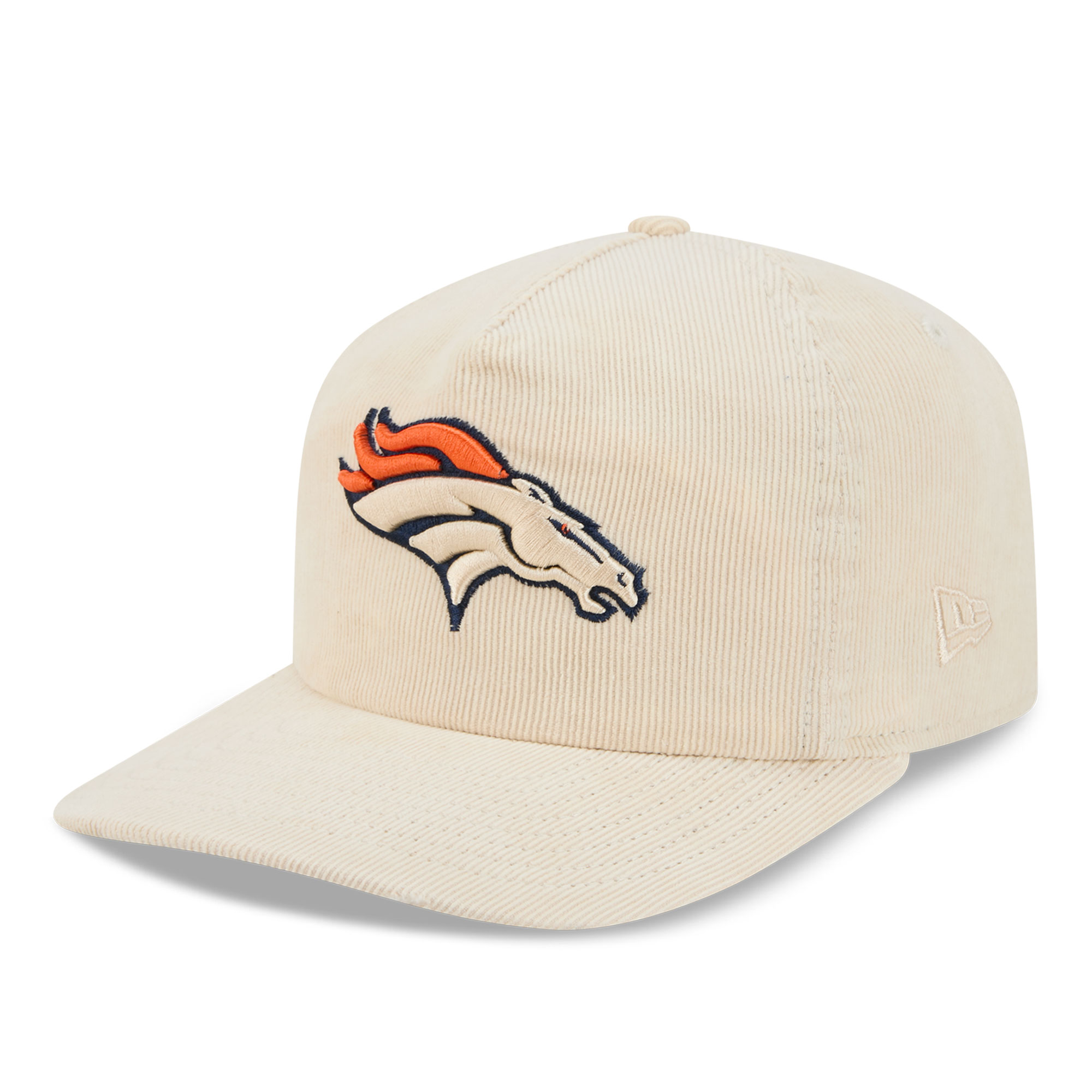 Men's New Era Cream Denver Broncos Corduroy 19TWENTY Adjustable Hat