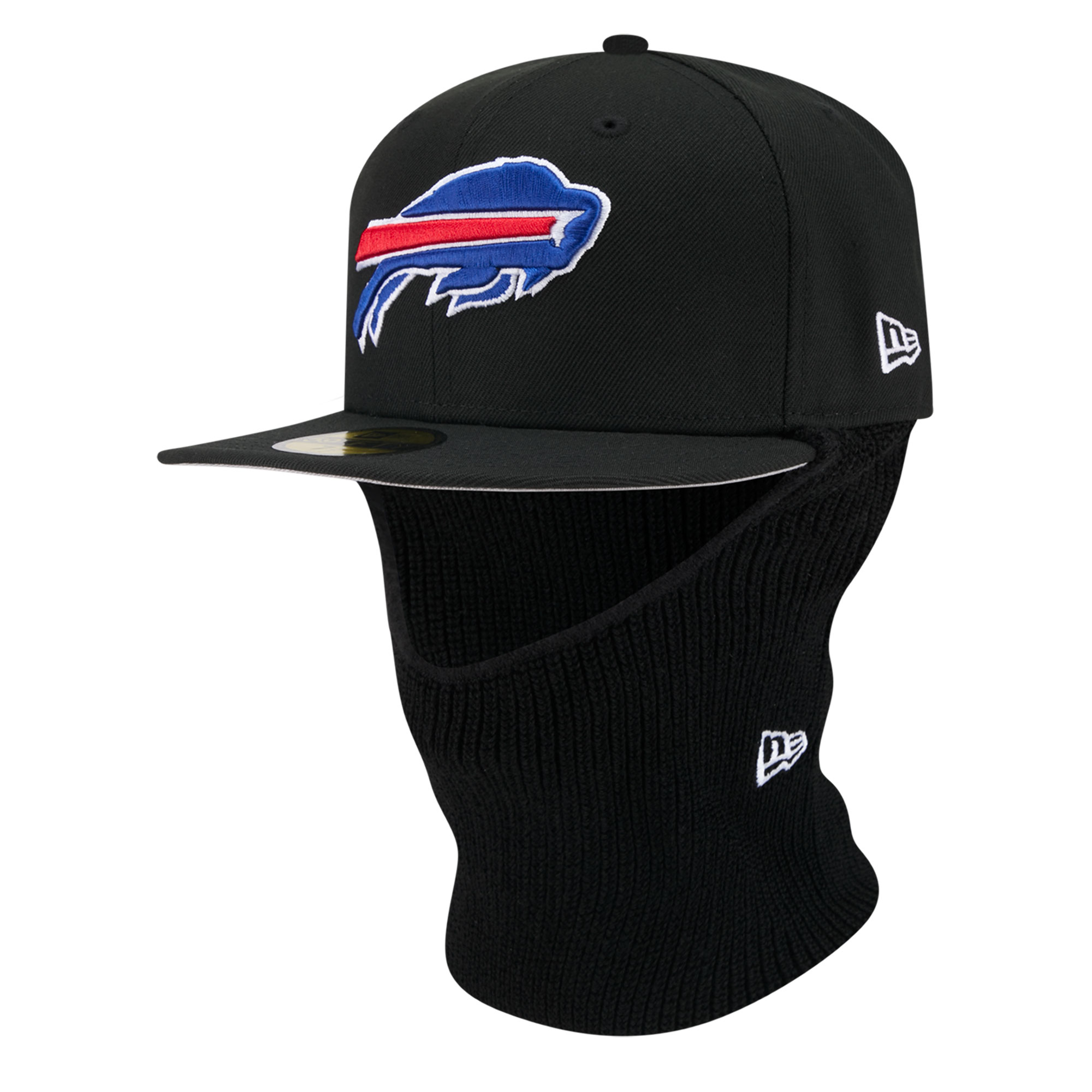Men's New Era Black Buffalo Bills 59FIFTY Balaclava Fitted Hat