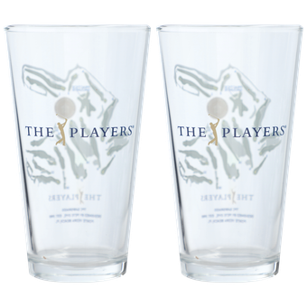 THE PLAYERS Two-Pack 2026 Players Course Map 16oz. Pint Glass Set