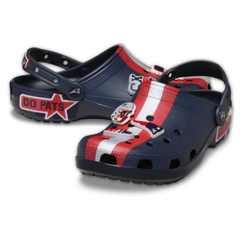 Unisex Crocs  New England Patriots Classic Clog