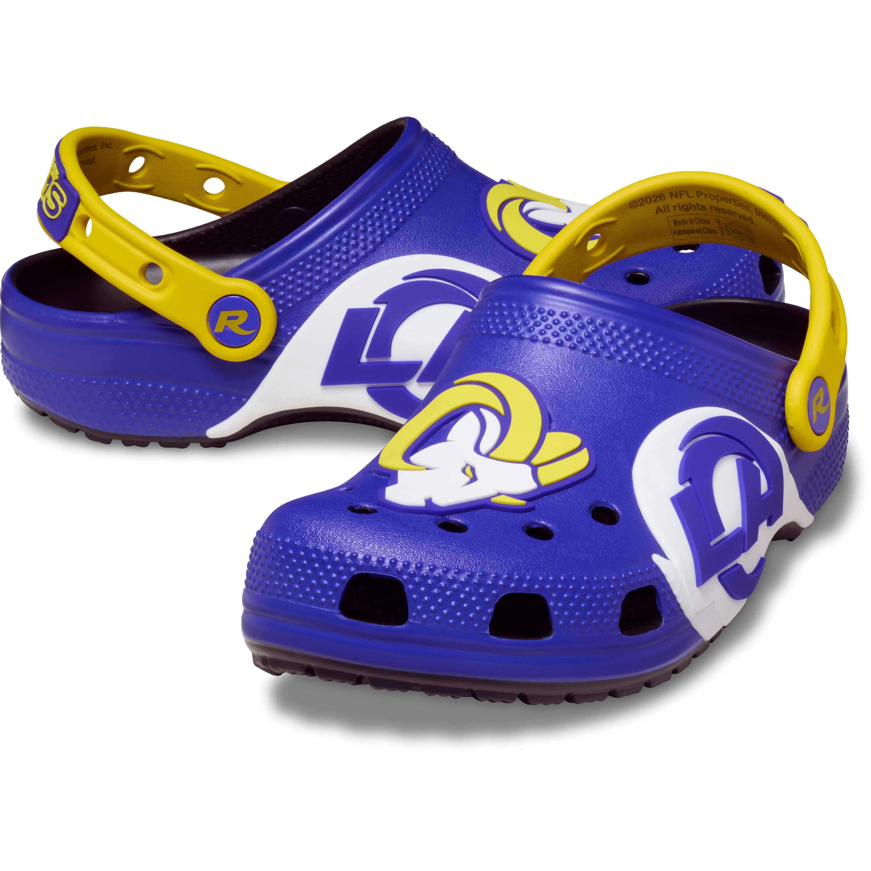 Unisex Crocs Royal Los Angeles Rams Classic Clog