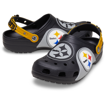 Unisex Crocs  Black Pittsburgh Steelers Classic Clog