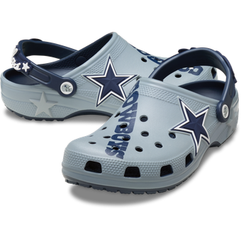 Unisex Crocs  Silver Dallas Cowboys Classic Clog