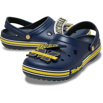 Unisex Crocs  Navy Michigan Wolverines Classic Clog