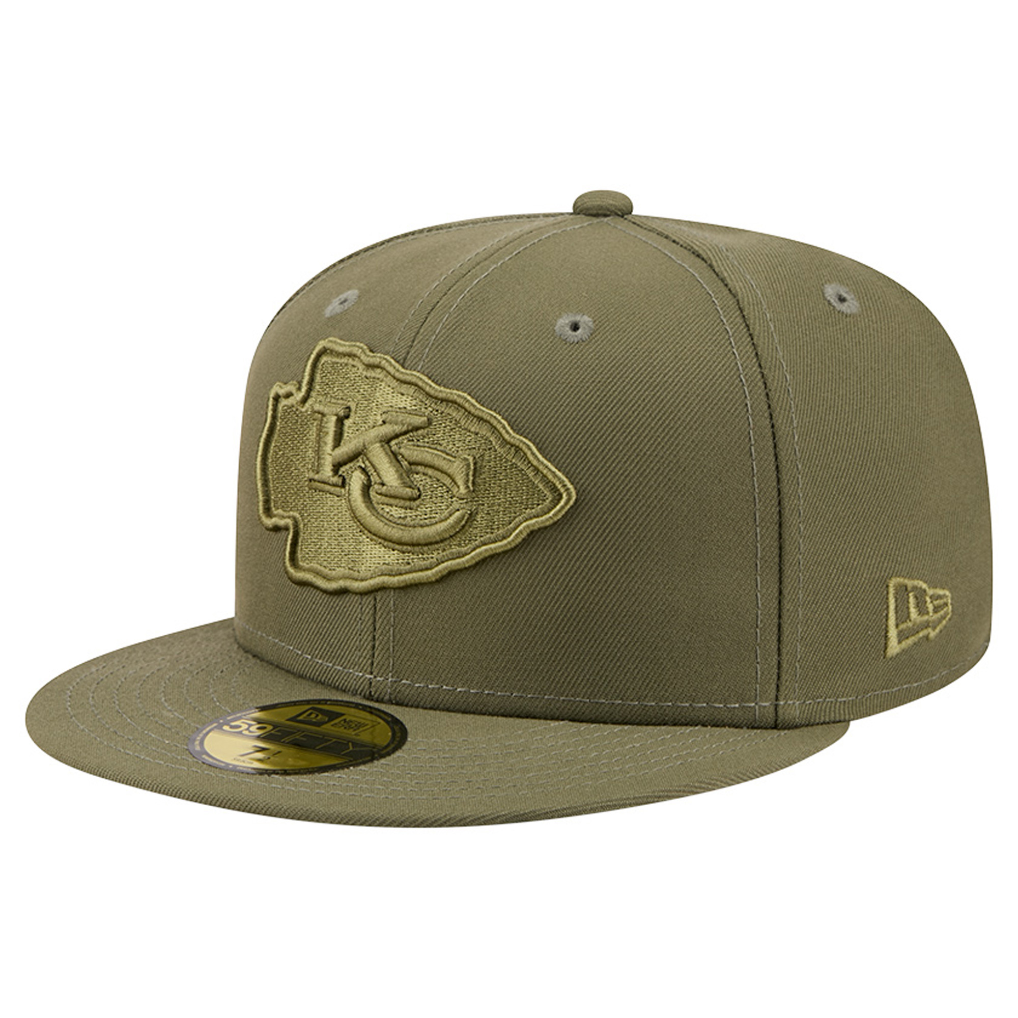 Men's New Era Olive Kansas City Chiefs Color Pack 59FIFTY Fitted Hat