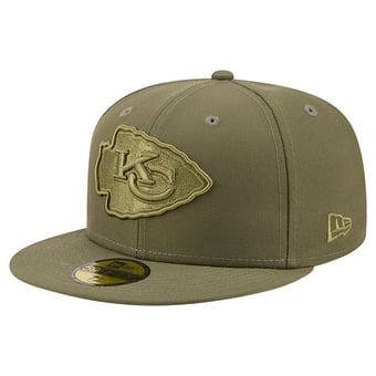 Men's New Era Olive Kansas City Chiefs Color Pack 59FIFTY Fitted Hat