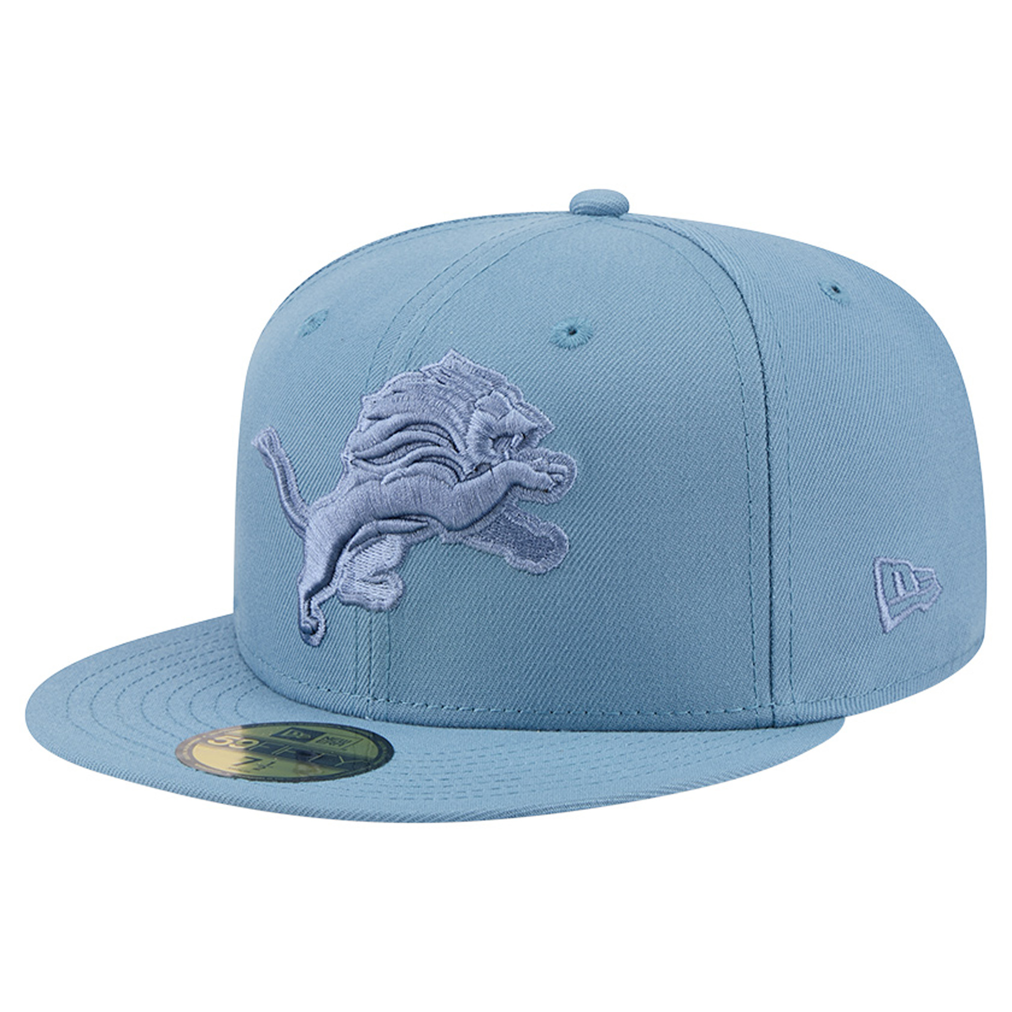 Men's New Era Blue Detroit Lions Color Pack 59FIFTY Fitted Hat