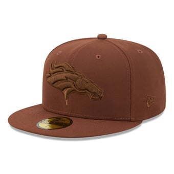 Men's New Era Brown Denver Broncos Color Pack 59FIFTY Fitted Hat