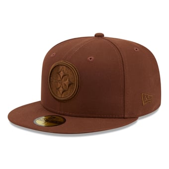 Men's New Era Brown Pittsburgh Steelers Color Pack 59FIFTY Fitted Hat