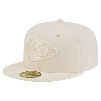 Men's New Era Cream Kansas City Chiefs Color Pack 59FIFTY Fitted Hat