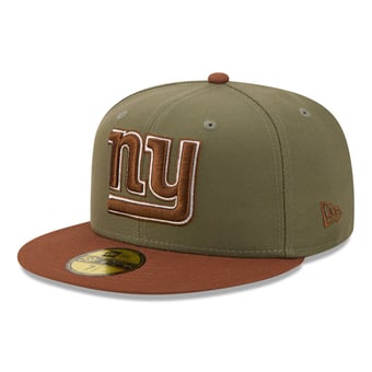 Men's New Era Olive/Brown New York Giants Color Pack 59FIFTY Fitted Hat