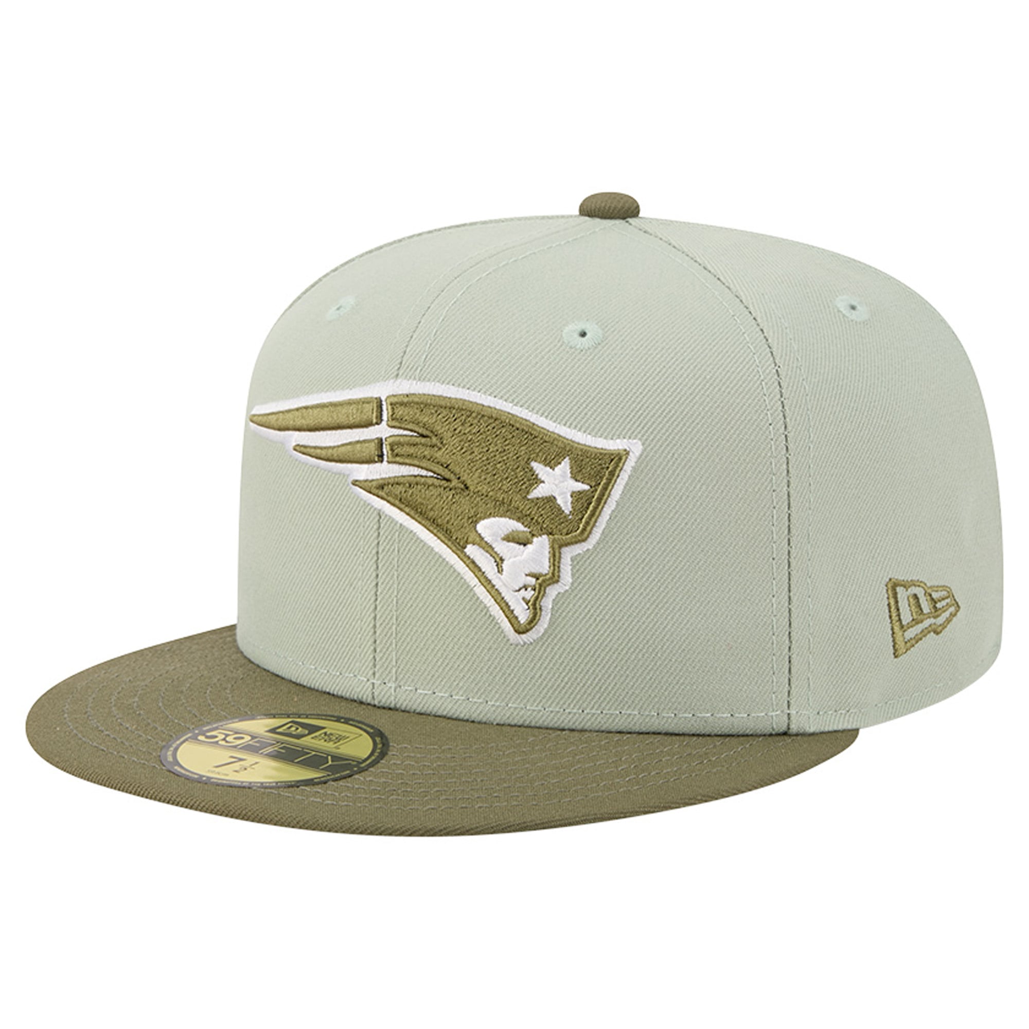 Men’s New Era Light Green/Olive New England Patriots Color Pack 59FIFTY Fitted Hat