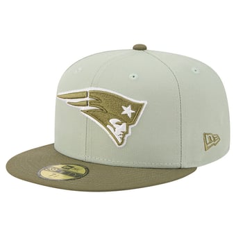 Men's New Era Light Green/Olive New England Patriots Color Pack 59FIFTY Fitted Hat