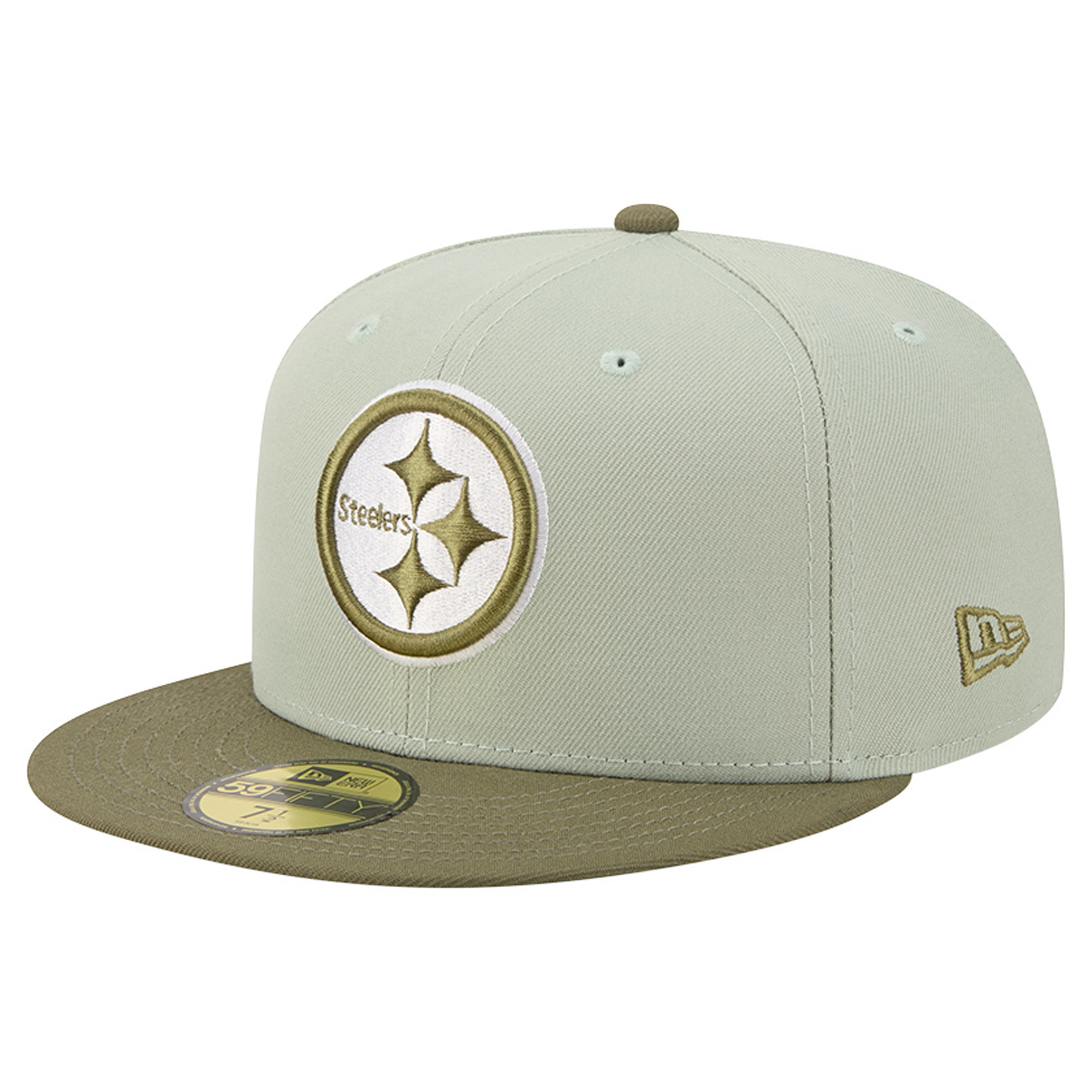 Men's New Era Light Green/Olive Pittsburgh Steelers Color Pack 59FIFTY Fitted Hat