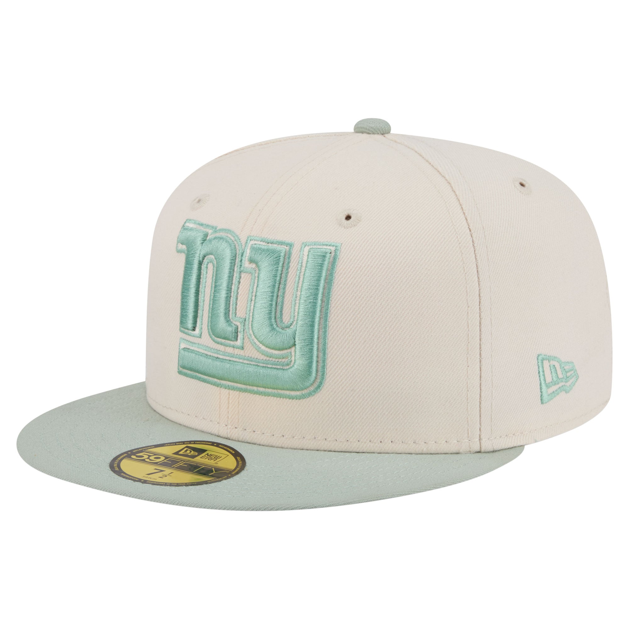 Men’s New Era Cream/Light Green New York Giants Color Pack 59FIFTY Fitted Hat
