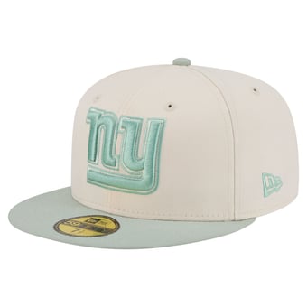 Men's New Era Cream/Light Green New York Giants Color Pack 59FIFTY Fitted Hat