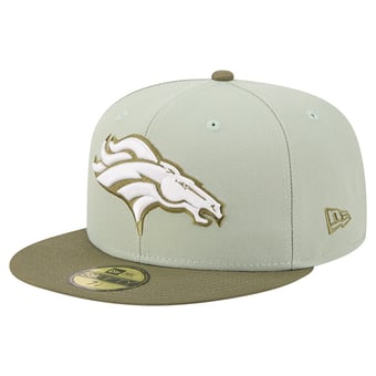 Men's New Era Light Green/Olive Denver Broncos Color Pack 59FIFTY Fitted Hat
