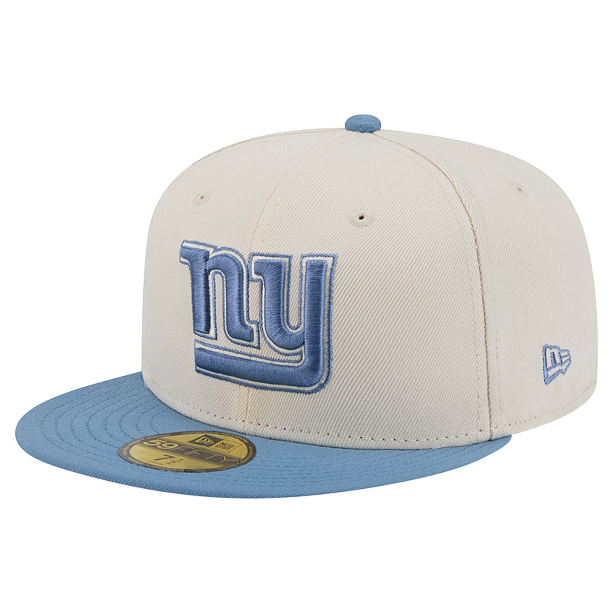Men’s New Era Cream/Blue New York Giants Color Pack 59FIFTY Fitted Hat Men’s New Era Cream/Blue New York Giants Color Pack 59FIFTY Fitted Hat